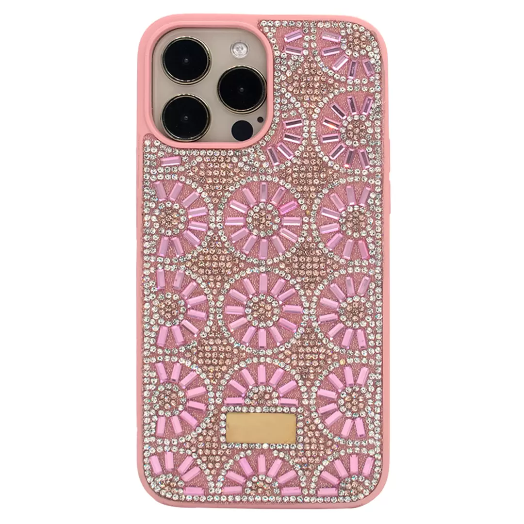 iPhone 15/iPhone 14/iPhone 13 Diamond Sparkling Case Pink